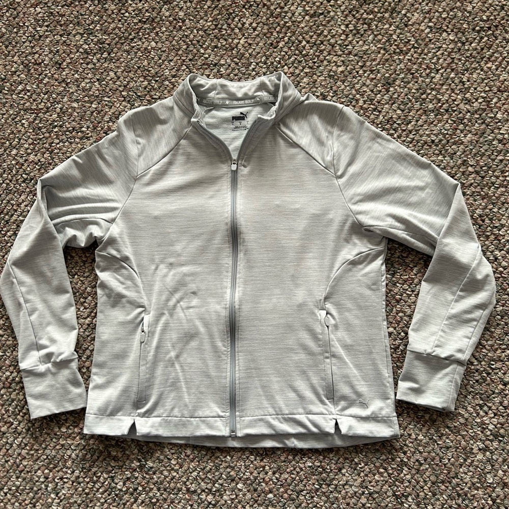 PUMA full zip athletic jacket, size L